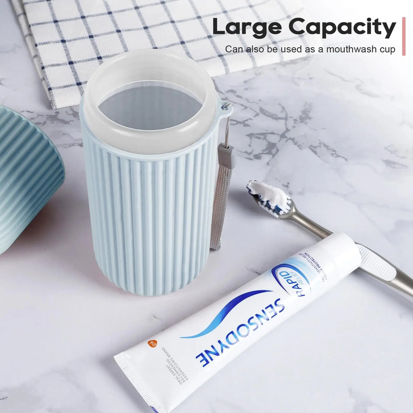 Travel toileting cup toothbrush cup toothpaste storage box portable dental appliance box toothbrush bucket simple mouthwash cup