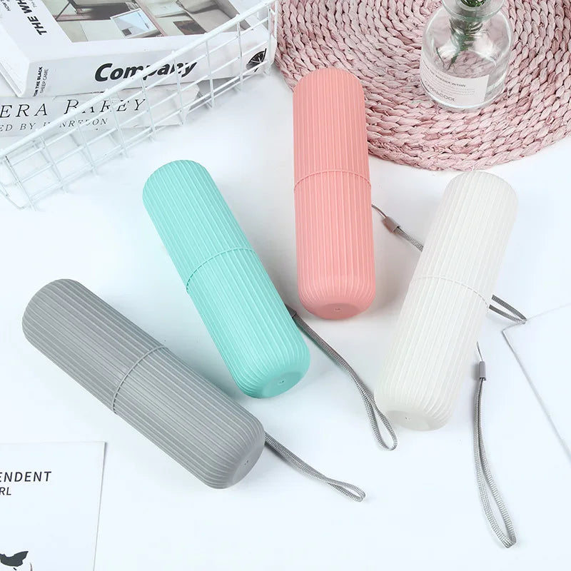 Travel toileting cup toothbrush cup toothpaste storage box portable dental appliance box toothbrush bucket simple mouthwash cup