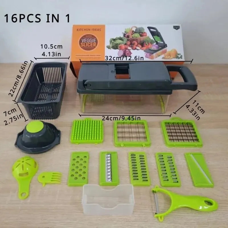 16-teiliges Gemüse-Schneider-Set